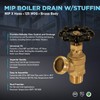 Midline Valve 6834 Boiler Drain Valve with Stuffing Box 1/2
