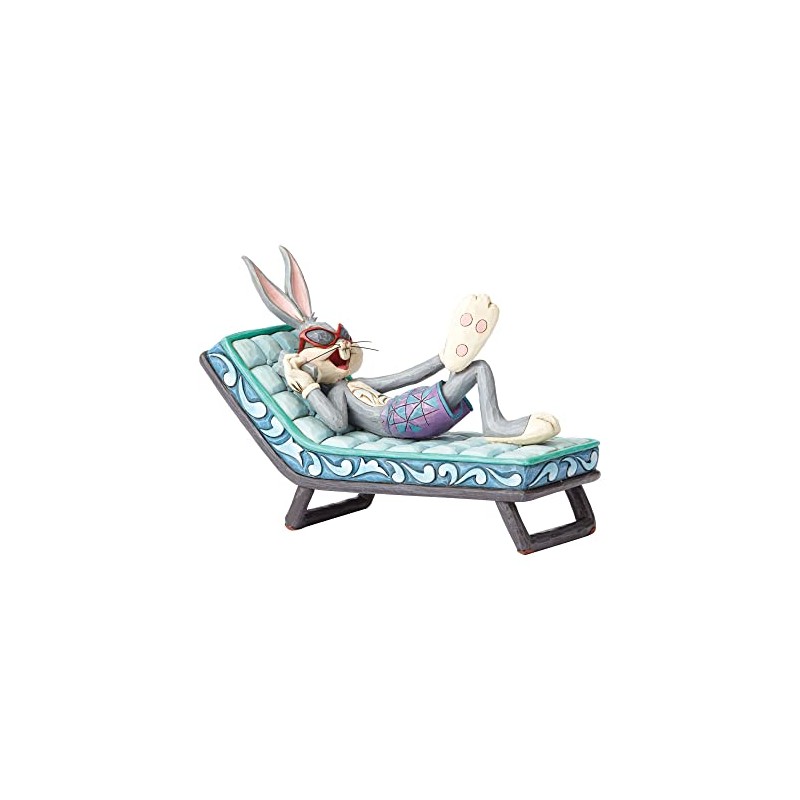 Looney Tunes By Jim Shore Bugs Bunny On Lounger Figurine