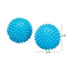 Household Essentials Soft Dryer Balls, 2.5" Diameter, Blue, Set of