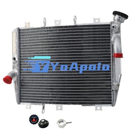 YoApoio Aluminum Radiator for 1998-2002 Kawasaki Ninja ZX6R ZX 6R and for 2005-2008 Kawasaki Motorcycle ZZR600 ZX600, 1999 2000 2001 2006 2007 Full Performance Aluminium Radiators