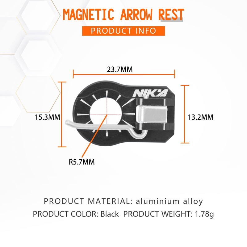 Aluminum Archery Pillow Piston + Magnetic Arrow Rest Set -