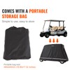 Happybuy 4 Passenger Golf Cart Cover, 600D Polyester, Universal Fit,