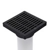 NDS 640 Square Grate with Low-Profile Adapter Fits 3 in.
