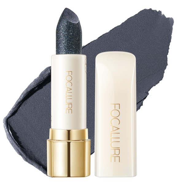 FOCALLURE Moisturizing Shiny Lipstick,Pearl Shimmery Finish,Hydrating Tinted Lip Balm with