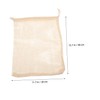 Kisangel 4pcs Reusable Seafood Steam Bags Cotton Thread Cooking Bags