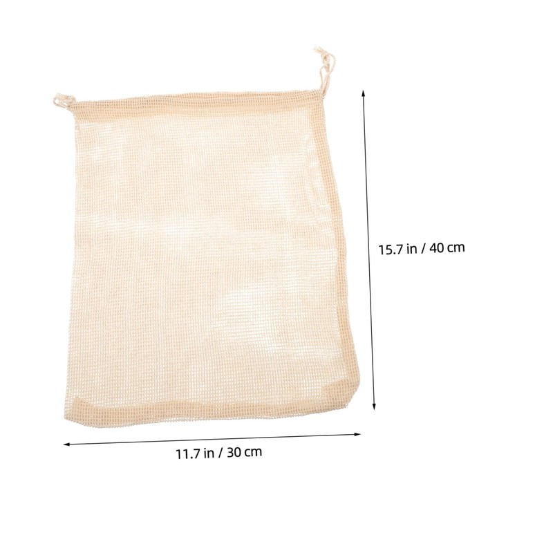 Kisangel 4pcs Reusable Seafood Steam Bags Cotton Thread Cooking Bags