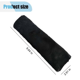 2PCS Car Seat Belt Cover Pads, Soft Faux Sheepskin Seat Belt Protectors, Driving Comfortable Seat Belt Shoulder Strap Cover, Protect Shoulder and Neck, Universal Car Interior Accessories (Black)