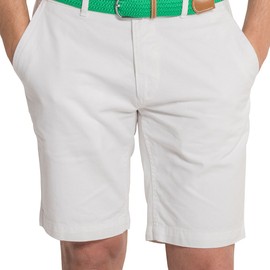 Asquith & Fox Mens Classic Chino Shorts in White - 34