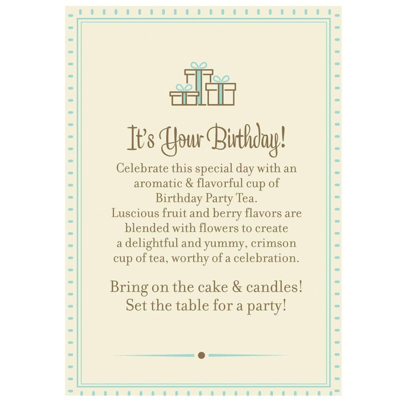Harney & Sons Birthday Party Tea, Decaf, Sachets Decaffeinated 30