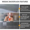 sanyeskkiy 10 Sheets Peel and Stick Backsplash Tile, Self-Adhesive Mosaic
