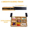 Under Desk Bamboo Drawer with U-Shaped Hollow Panel to Pull