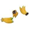 Uniquer 20Pcs Yellow Banana Micro Model Charms,Resin Imitation Food Lovely