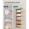 SONGMICS Hanging Organizer Closet Organizer Hanging Shelf Hanging Storage Foldable