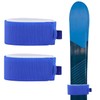 2-Pack Ski Tie Straps - Adjustable Ski Carry Bands with