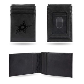 Rico Industries Laser Engraved Front Pocket Wallet, Dallas Stars
