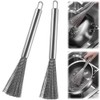 Kitchen Brush, Stainless Steel, Set of 2, Pot Scourer, Comfortable