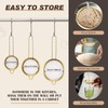 Baderke 5 Pcs Gold Strainers and Colanders Set Including 4/5
