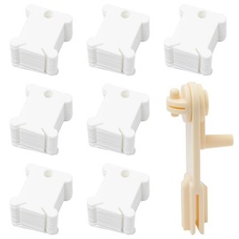 Neikafan Pack of 240 Embroidery Thread Storage Embroidery Thread Bobbins Plastic with Yarn Winder Small Sewing Machine Bobbins Sewing Thread Storage for DIY Craft Sewing Embroidery Thread Storage