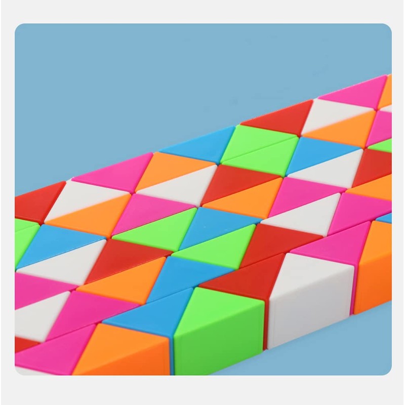 TANCH Fidget Magic Snake Cube Puzzles Twist Ruler Speed Cubes