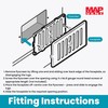 Map Adjustable Air Vent With Flyscreen Cover, 6" x 3"