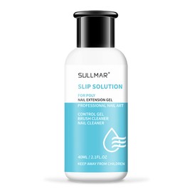 SULLMAR Slip Solution Liquid Poly Nail Gel Slip Solution for Poly Nail Gel Nails Slip Solution 1.35FL.OZ