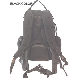 Explorer Mossy Oak Realtree Like Tactical Hunting Camo Heavy Duty Duffel Bag Luggage Travel Gear for Huniting Outdoor Police Security Every Day Use (Black Bag)