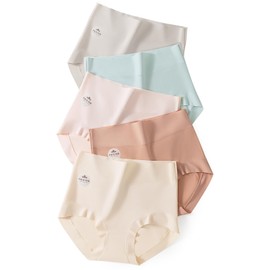Tophana Women's Deep Panties, AAAAA Grade Natural Cotton Material, Allows Skin to Breathe Freely, High Waist Shorts, Pants, Wrap Your Stomach, Soft, Non-restrictive, Sweat Absorbent, Breathable