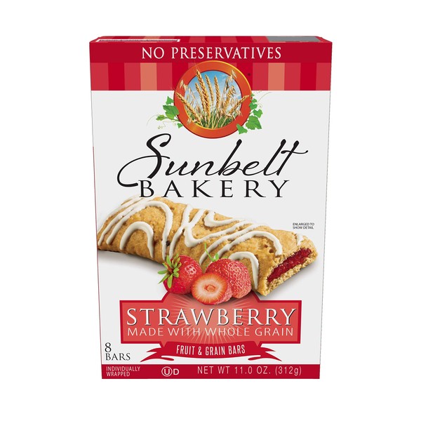 Sunbelt Bakery's Strawberry Fruit & Grain Bars, 1.4 oz Bars, 96 Count