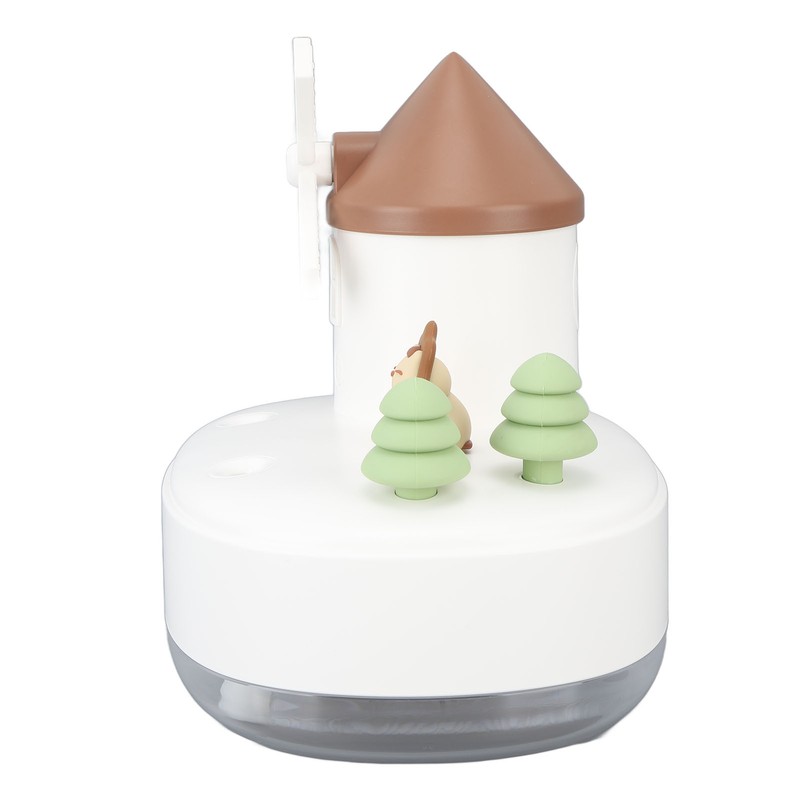 Windmill Music Box Humidifier Creative Bedroom Office Wireless Portable Rotating