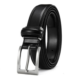 Doopai Men's Belt, Business Belt, Large Size, Comfort, Adjustable Fit, Suit Belt, 41.3 - 59.1 inches (105 - 150 cm), Gift Box Included, Father's Day, Gift Box Included, Black