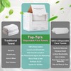 TOP-TIP'S Top-Tip's BabySoft 100% Pure Cotton Disposable Face Towels, Lint-Free