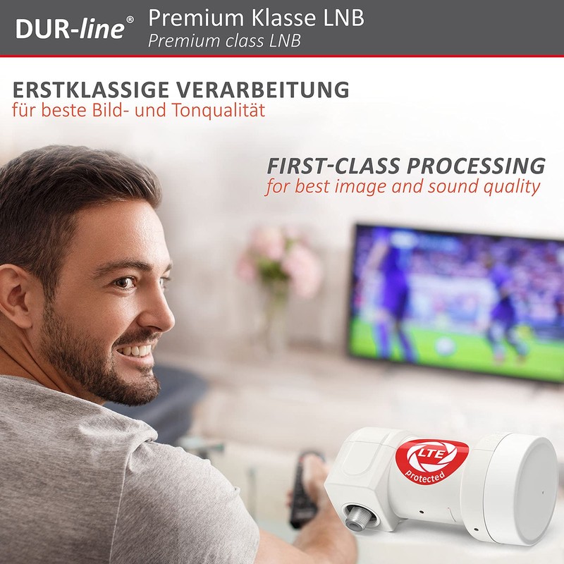DUR-line + Ultra Single LNB – 1 Subscriber White –
