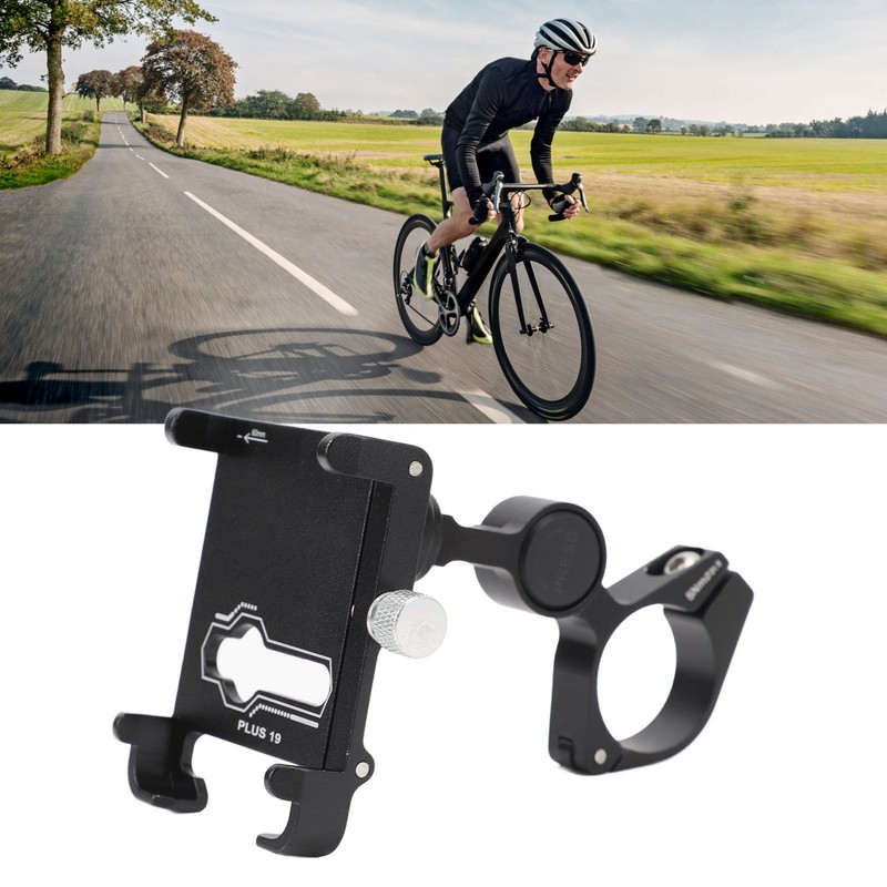 Bike Phone Mount Aluminum Alloy Adjustable Anti Slip Cycling Handlebar