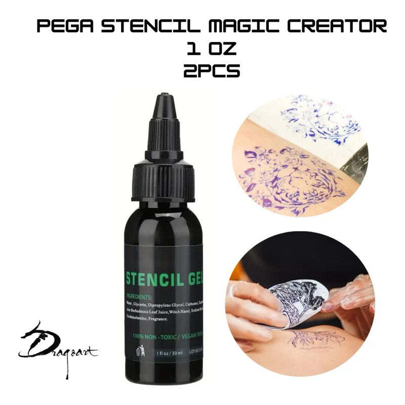 Pega Stencil Gel Hectográfico Para Tatuaje 60 Ml