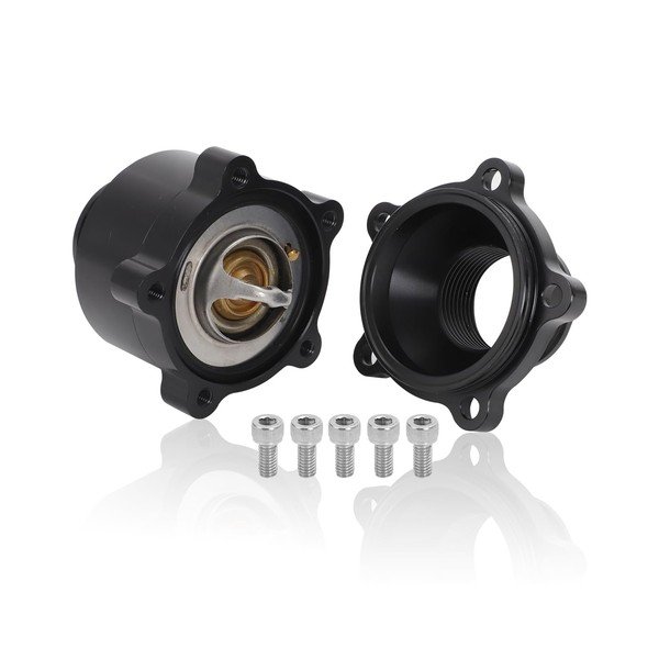 Foruly Inline Thermostat Housing Aluminum with Bypass Sensor Port -