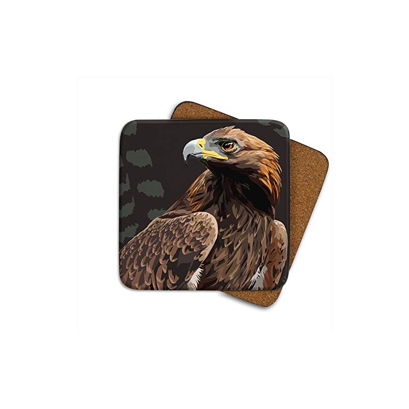 Golden Eagle - Set of 4 Coasters - Leslie Gerry
