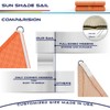 Windscreen4less 10' x 12' x 15.6' Sun Shade Sail Right