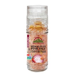 Himalayan Chef Onion & Red Pepper with Himalayan Salt, Glass Grinder-3.5 oz, Roasted Onion (5327C)