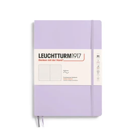 LEUCHTTURM1917 368153 Notebook Composition (B5), Soft Cover, 123 Numbered Pages, Lilac, Dotted