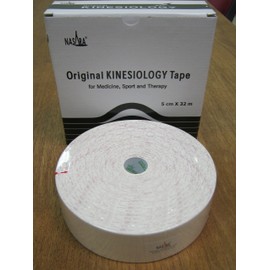 Nasara KT7G Original Kinesiology XXL Tape (5 cm x 32 m), weiß