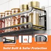 Bunoxea Spice Rack wall mounted 4 Pack, Space-Saving Spice Organizer