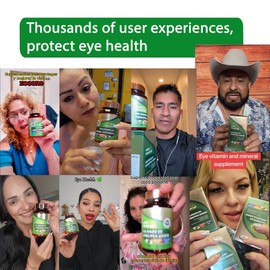 Zooone Lutein Eye Vitamins Supplement 90pcs, Lutein & Zeaxanthin for Women Men to Against Macular & Dry Eye, Multivitamin for Vision & Ocular Health with Zinc, VC, VE