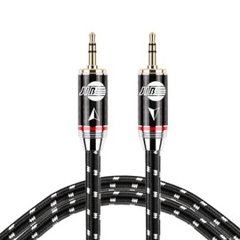 BOAACOUSTIC JIB Audiophiles Aux Cable High Purity Copper + High Purity Copper Silver-Plated 3.5 mm Male to Male Audio Auxiliary Stereo Audio Cable - 1.5 m