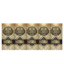Billionaire Wraps - Natural / Unflavored - 5 Pouches, 10 Wraps Total!