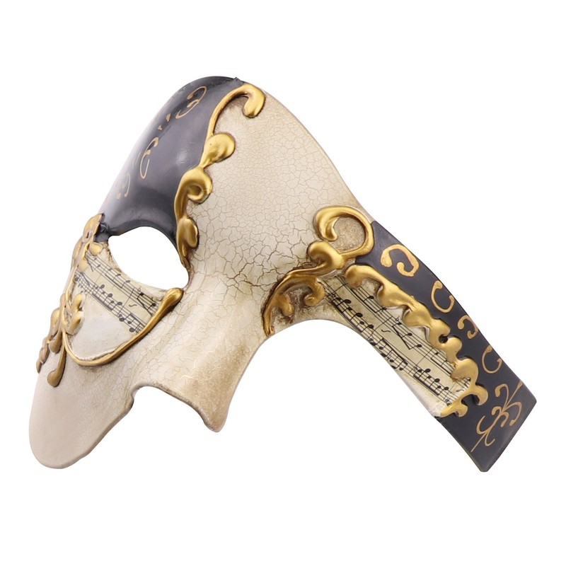 Vintage Design Half Face Men's Phantom Of The Opera Venetian