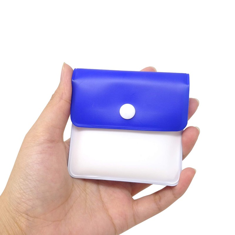 HONBAY 2PCS Portable Environment Friendly Pocket Ashtray Pouch Reusable Fireproof