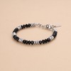 GAVU Black Onyx Bracelet for Men, Hematite Crystal Beaded Bracelet