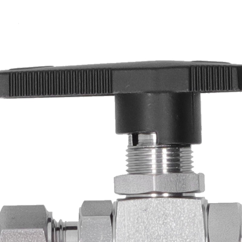 Ball Valve Stainless Steel 3Piece Type StraightThrough Ferrule Equipment SS316L