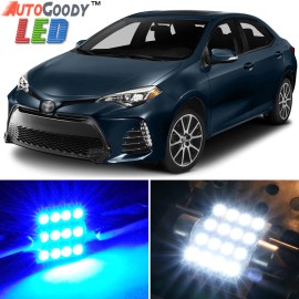Dome, Map Reading, Courtesy Door Step Light 8 x Premium Blue LED Lights Interior Package Kit for Toyota Corolla 00-19 + Tool