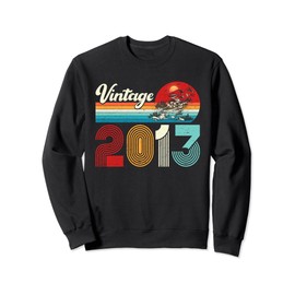 Vintage 2013 Funny 11th Birthday Gifts 11 Years Old Retro Sweatshirt